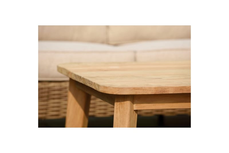 Utomhusmöbelgrupp Bahamas 2-sits & schäslong vänster soffbord 110 cm - Mörkgrå - Trädgård & spabad - Utemiljö - Altan & terrass - Altanmöbler