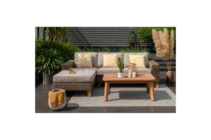 Utomhusmöbelgrupp Lifestyle Garden Bahamas 2-sits & schäslong höger soffbord 110 - Trädgård & spabad - Utemiljö - Altan & terrass - Altanmöbler