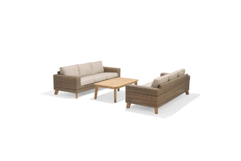 Utomhusmöbelgrupp Lifestyle Garden Bahamas 2 x 3-sits & soffbord 110 - Trädgård & spabad - Utemiljö - Altan & terrass - Altanmöbler