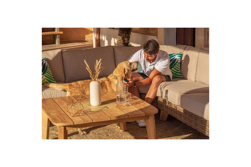 Utomhusmöbelgrupp Lifestyle Garden Barbados 2-sits vänster&höger & hörnstol & soffbord 100 - Trädgård & spabad - Utemiljö - Altan & terrass - Altanmöbler