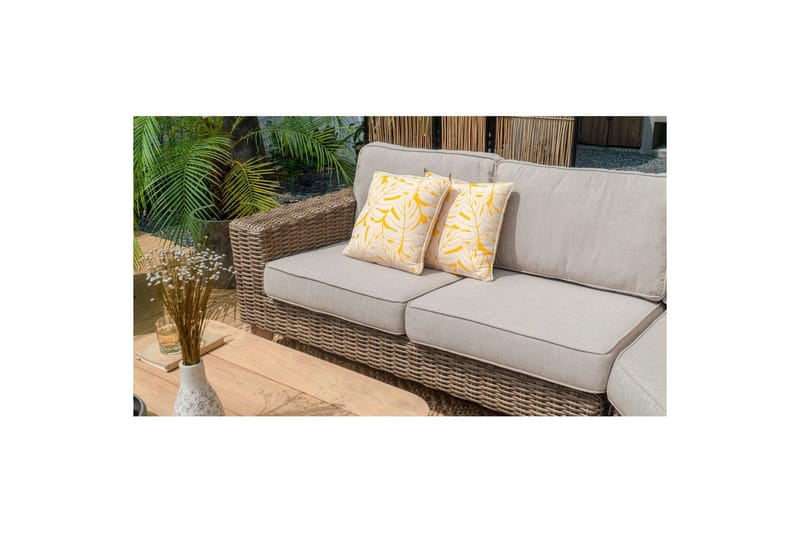 Utomhusmöbelgrupp Lifestyle Garden Barbados 2-sits vänster&höger & hörnstol & soffbord 100 - Trädgård & spabad - Utemiljö - Altan & terrass - Altanmöbler