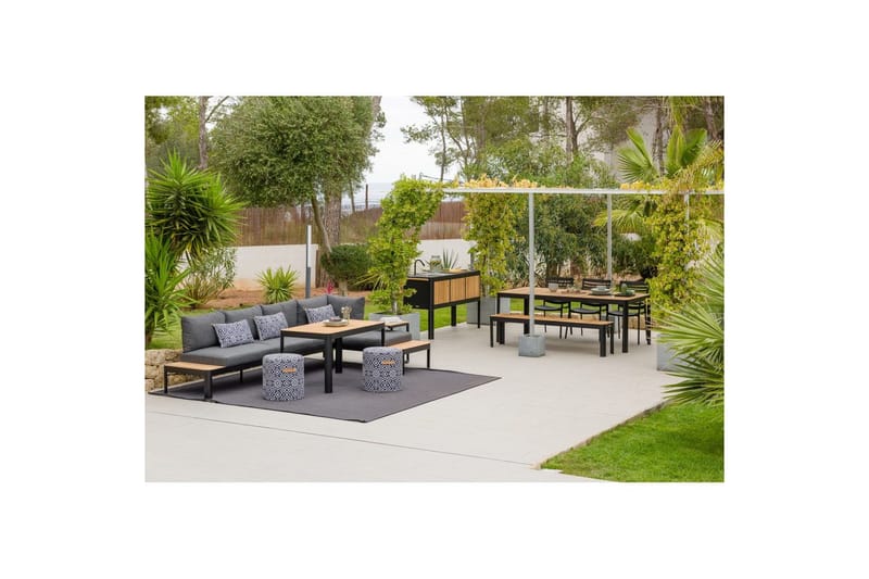 Utomhusmöbelgrupp Lifestyle Garden Portals 2-sits & 3-sits modulsoffa & soffbord - Trädgård & spabad - Utemiljö - Altan & terrass - Altanmöbler