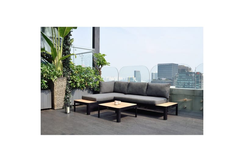 Utomhusmöbelgrupp Lifestyle Garden Portals 2x 2-sits modulsoffa & soffbord - Trädgård & spabad - Utemiljö - Altan & terrass - Altanmöbler