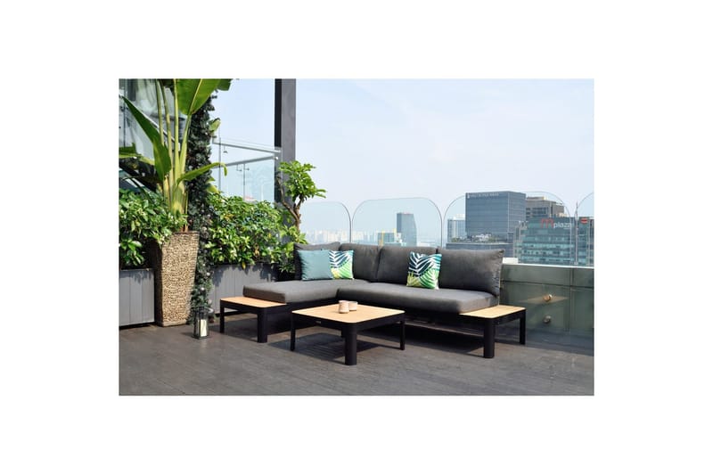 Utomhusmöbelgrupp Lifestyle Garden Portals 2x 2-sits modulsoffa & soffbord - Trädgård & spabad - Utemiljö - Altan & terrass - Altanmöbler