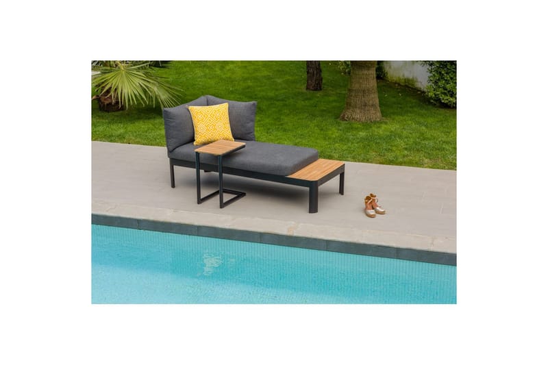 Utomhusmöbelgrupp Lifestyle Garden Portals 2-sits modulsoffa & C-form sidobord - Trädgård & spabad - Utemiljö - Altan & terrass - Altanmöbler