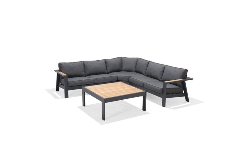 Utomhusmöbelgrupp Lifestyle Garden PALAU 2-sits höger & vänster + hörnsoffa stol + soffbord 100 cm - Trädgård & spabad - Utemiljö - Altan & terrass - Altanmöbler