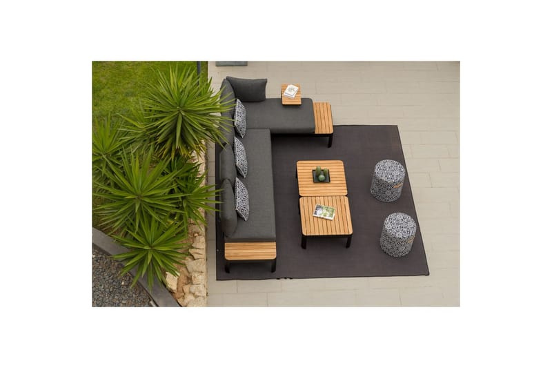 Utomhusmöbelgrupp Lifestyle Garden Portals 2x 2-sits modulsoffa & 2x soffbord - Trädgård & spabad - Utemiljö - Altan & terrass - Altanmöbler