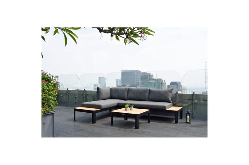 Utomhusmöbelgrupp Lifestyle Garden Portals 2x 2-sits modulsoffa & soffbord - Trädgård & spabad - Utemiljö - Altan & terrass - Altanmöbler