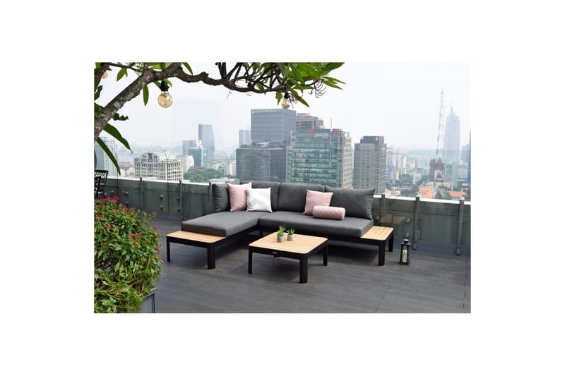 Utomhusmöbelgrupp Lifestyle Garden Portals 2x 2-sits modulsoffa & soffbord - Trädgård & spabad - Utemiljö - Altan & terrass - Altanmöbler