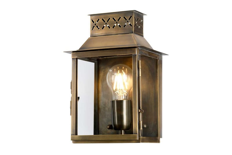 Utomhusvägglampa Elstead Lighting Lambeth Palace Åldrad mässing - Åldrad mässing - Trädgård & spabad - Utemiljö - Altan & terrass - Altanbelysning