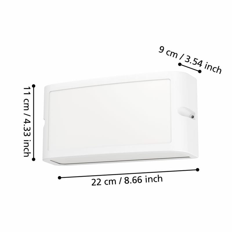 Utvändig vägglampa Camarda - Vit - Trädgård & spabad - Utemiljö - Entré - Entrébelysning