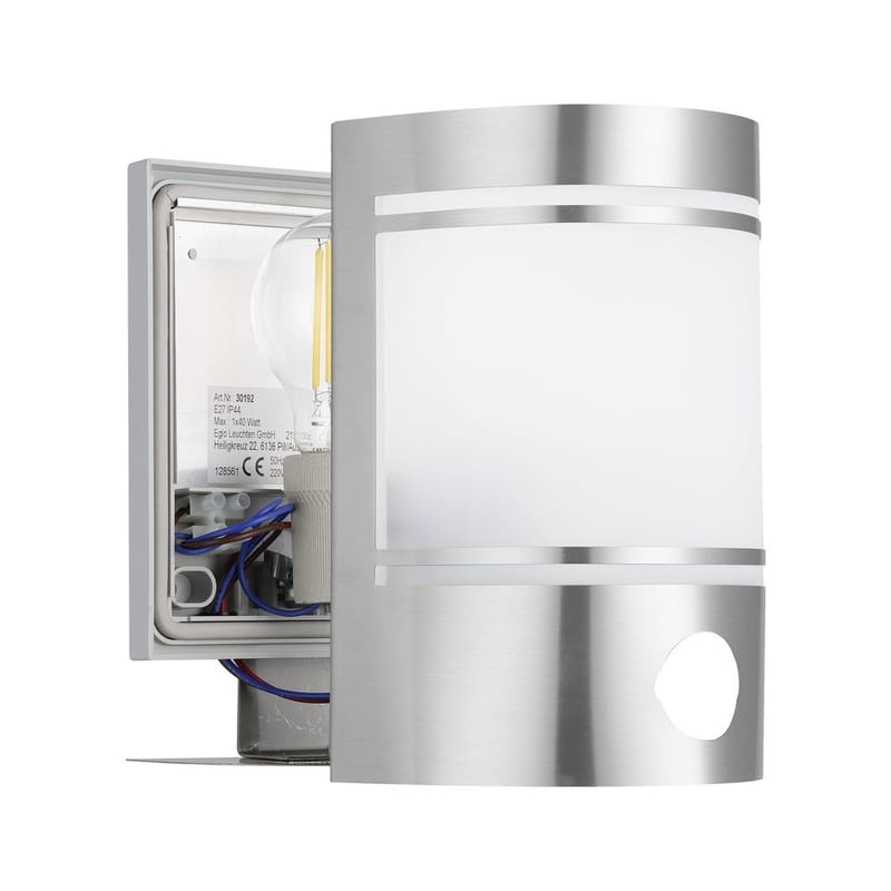 Utvändig vägglampa Cerno med sensor - Rostfritt Stål - Trädgård & spabad - Utemiljö - Entré - Entrébelysning