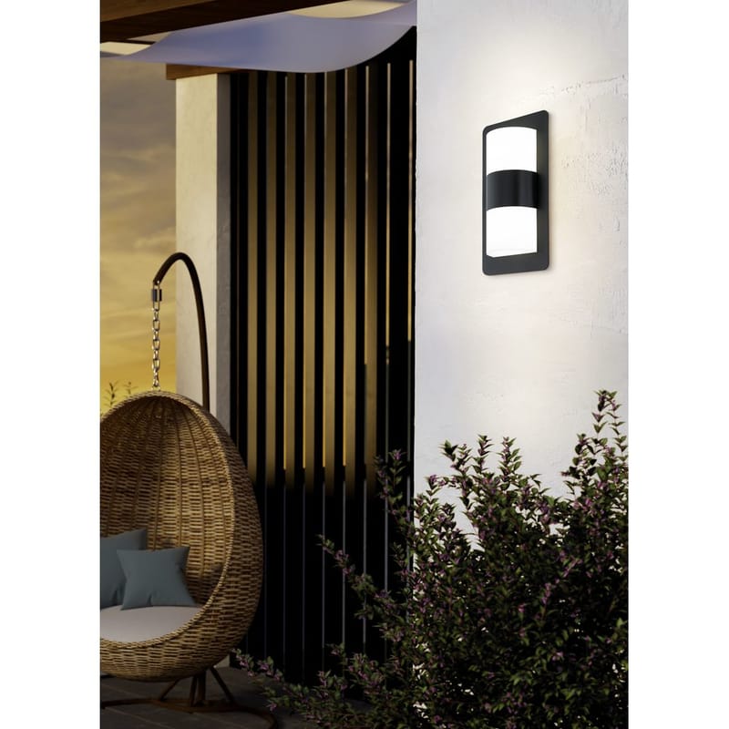 Utvändig vägglampa Cistierna - Antracit/Vit - Trädgård & spabad - Utemiljö - Altan & terrass - Altanbelysning