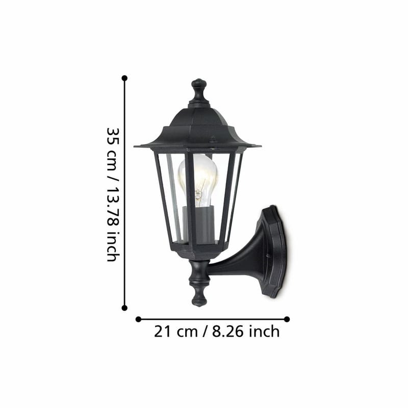 Utvändig vägglampa Laterna - Topmonterad - Trädgård & spabad - Utemiljö - Altan & terrass - Altanbelysning