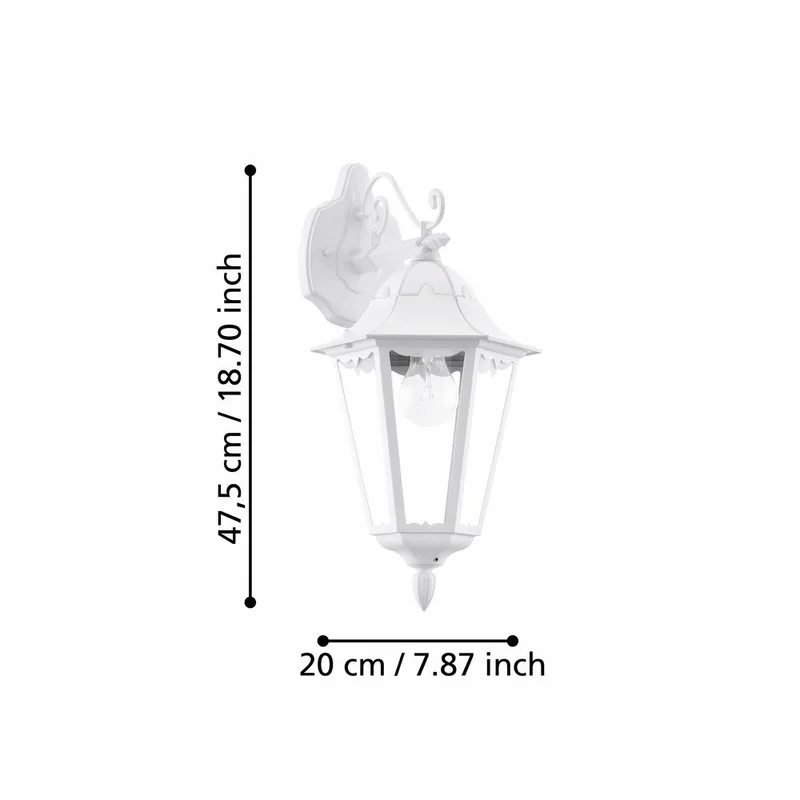 Utvändig vägglampa Navedo Nedåtriktad - Vit - Trädgård & spabad - Utemiljö - Entré - Entrébelysning