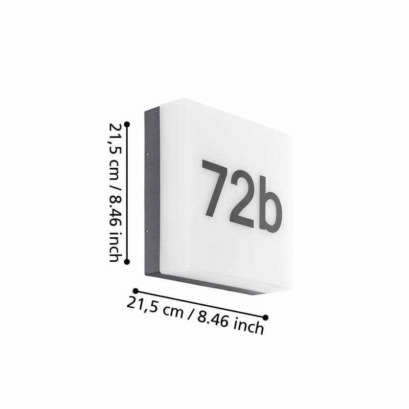 Vägglampa Cornale - 21,5 cm - Trädgård & spabad - Utemiljö - Entré - Entrébelysning