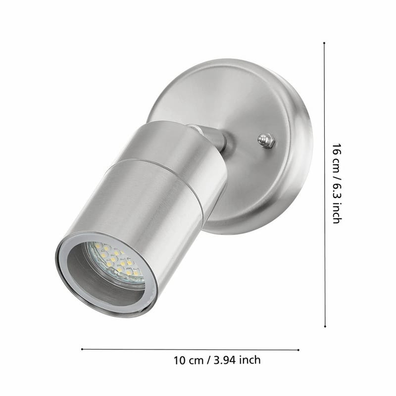 Vägglampa Stockholm - 10 cm - Trädgård & spabad - Utemiljö - Entré - Entrébelysning