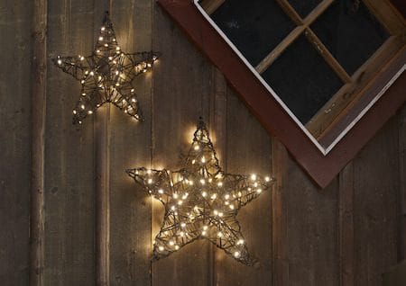 Vicke Star Utomhusdekoration belysning 30 cm - brun - Trädgård & spabad - Utemiljö - Altan & terrass - Altanbelysning