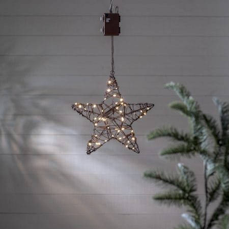 Vicke Star Utomhusdekoration belysning 30 cm - brun - Trädgård & spabad - Utemiljö - Altan & terrass - Altanbelysning