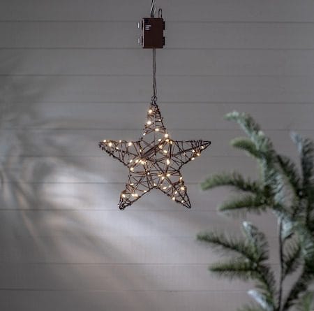 Vicke Star Utomhusdekoration belysning 30 cm - brun - Trädgård & spabad - Utemiljö - Altan & terrass - Altanbelysning