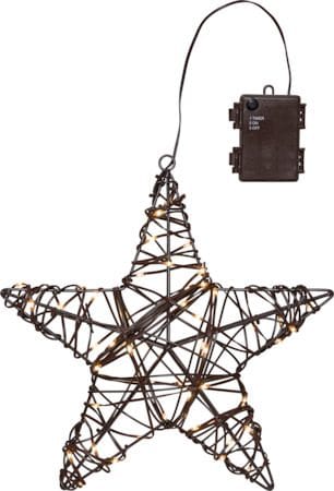 Vicke Star Utomhusdekoration belysning 30 cm - brun - Trädgård & spabad - Utemiljö - Altan & terrass - Altanbelysning