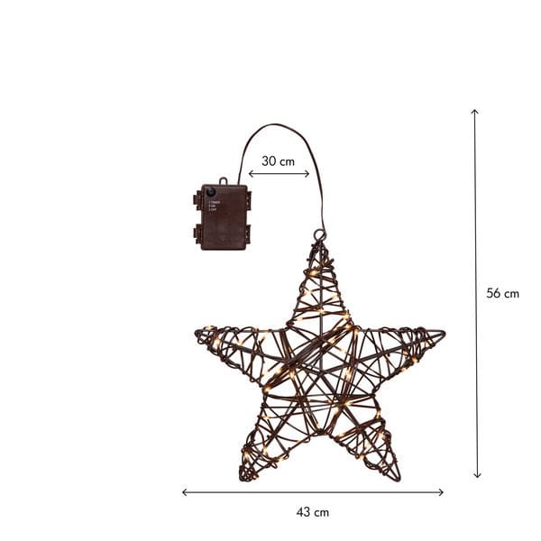 Vicke Star Utomhusdekoration belysning 30 cm - brun - Trädgård & spabad - Utemiljö - Altan & terrass - Altanbelysning
