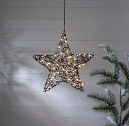 Vicke Star Utomhusdekoration belysning 40 cm - brun - Trädgård & spabad - Utemiljö - Altan & terrass - Altanbelysning