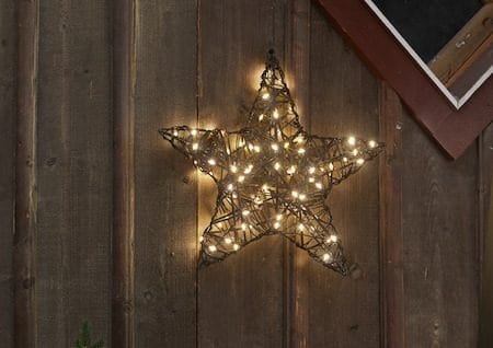 Vicke Star Utomhusdekoration belysning 40 cm - brun - Trädgård & spabad - Utemiljö - Altan & terrass - Altanbelysning