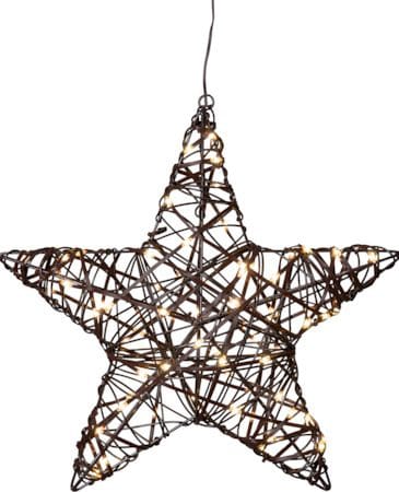 Vicke Star Utomhusdekoration belysning 40 cm - brun - Trädgård & spabad - Utemiljö - Altan & terrass - Altanbelysning