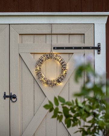 Vicke Wreath Utomhusdekoration belysning 40 cm - brun - Trädgård & spabad - Utemiljö - Altan & terrass - Altanbelysning
