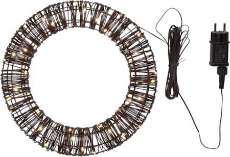 Vicke Wreath Utomhusdekoration belysning 40 cm - brun - Trädgård & spabad - Utemiljö - Altan & terrass - Altanbelysning