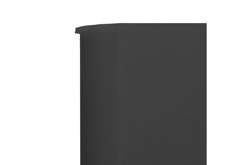 Vindskydd 3 paneler tyg 400x160 cm antracit - Grå - Säkerhet & vindskydd altan - Skärmskydd & vindskydd - Skärm