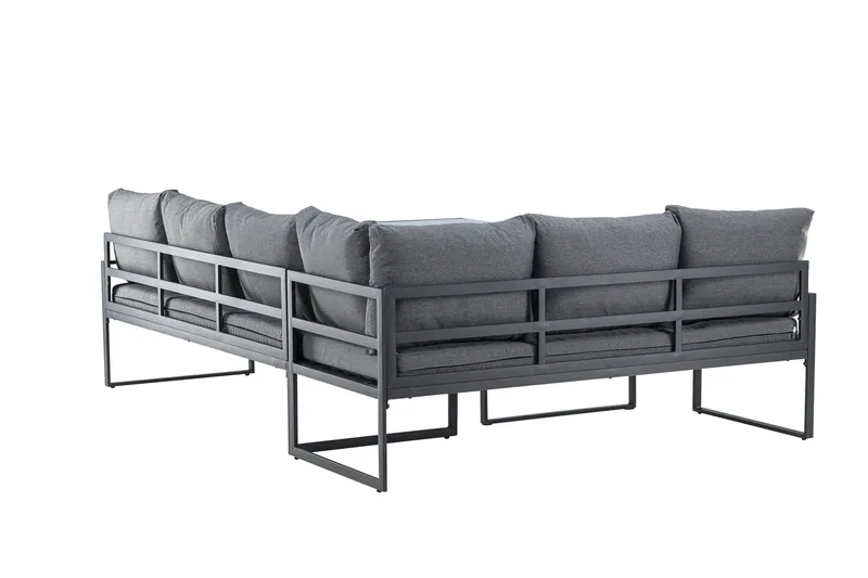 Zingaro Soffgrupp Utomhus 4-sits - Svart/Grå - Trädgård & spabad - Utemiljö - Altan & terrass - Altanmöbler