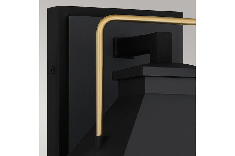 Buckley Quoizel Vägglampa utomhus - Black||Brass - Trädgård & spabad - Utemiljö - Entré - Entrébelysning