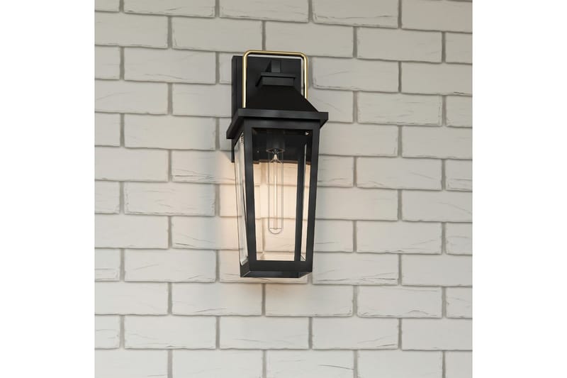 Buckley Quoizel Vägglampa utomhus - Black||Brass - Trädgård & spabad - Utemiljö - Entré - Entrébelysning