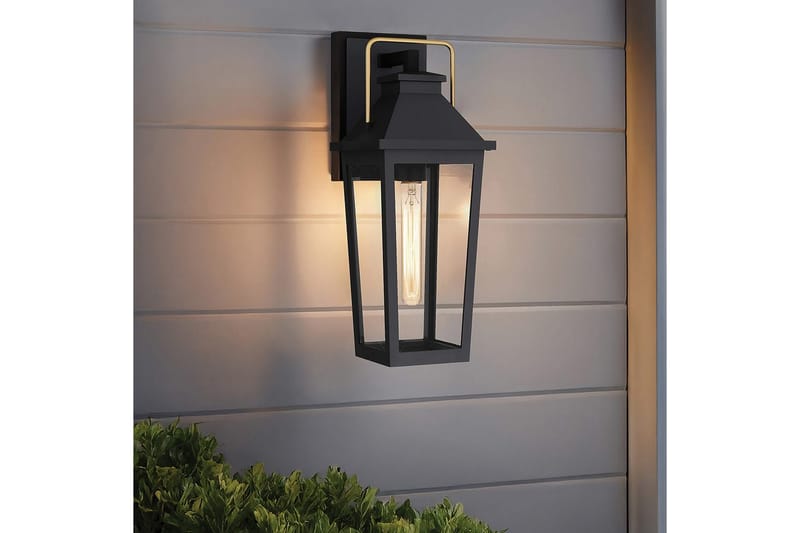 Buckley Quoizel Vägglampa utomhus - Black||Brass - Trädgård & spabad - Utemiljö - Entré - Entrébelysning