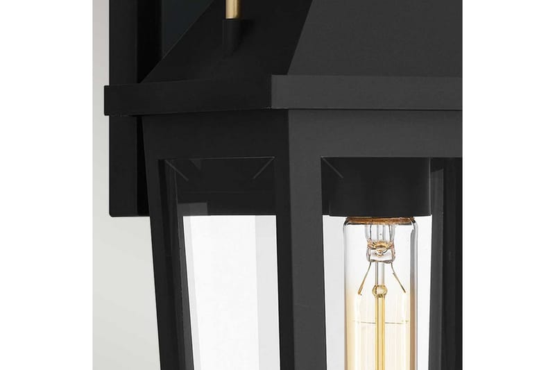 Buckley Quoizel Vägglampa utomhus - Black||Brass - Trädgård & spabad - Utemiljö - Entré - Entrébelysning