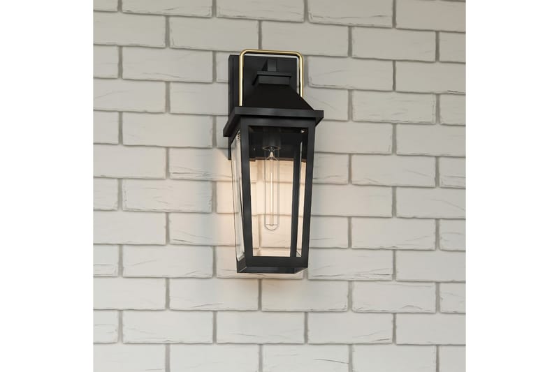 Buckley Quoizel Vägglampa utomhus - Black||Brass - Trädgård & spabad - Utemiljö - Entré - Entrébelysning