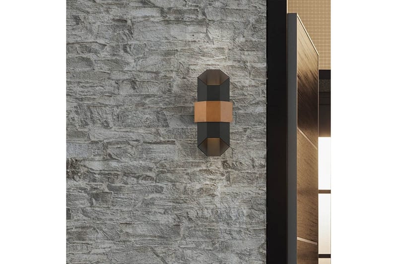Chasm Quoizel Vägglampa utomhus - Black||Brown - Trädgård & spabad - Utemiljö - Entré - Entrébelysning