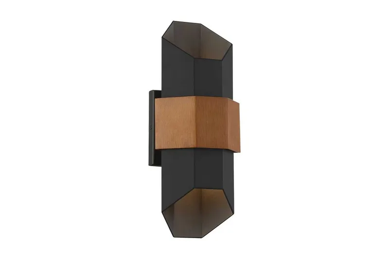 Chasm Quoizel Vägglampa utomhus, Black||Brown