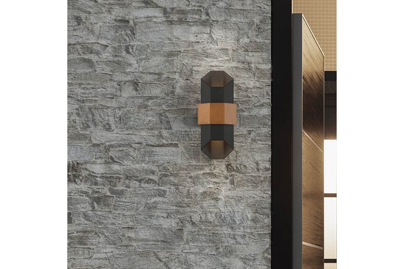Chasm Quoizel Vägglampa utomhus - Black||Brown - Trädgård & spabad - Utemiljö - Entré - Entrébelysning