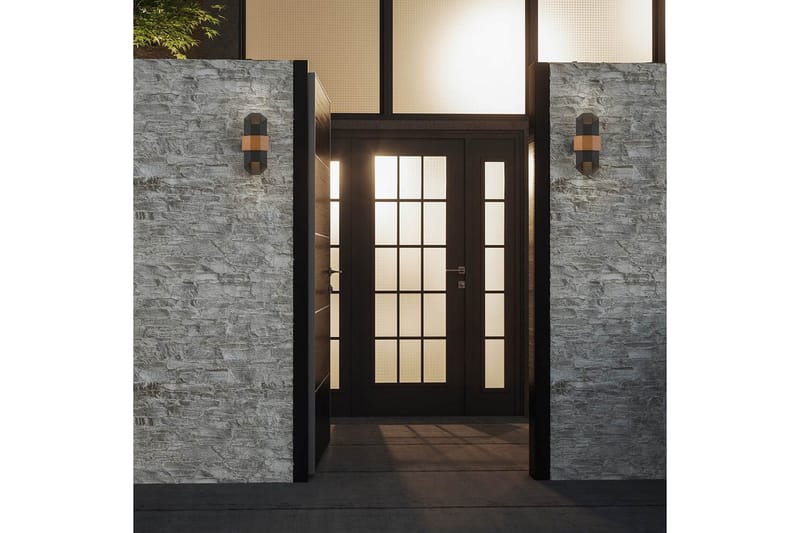 Chasm Quoizel Vägglampa utomhus - Black||Brown - Trädgård & spabad - Utemiljö - Entré - Entrébelysning