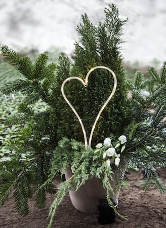 Decorationheart LED Gravljus 21 cm - vit - Trädgård & spabad - Utemiljö - Entré - Entrébelysning