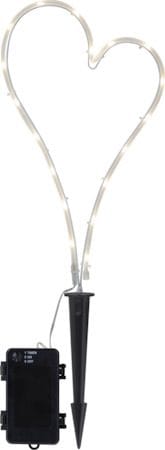 Decorationheart LED Gravljus 21 cm - vit - Trädgård & spabad - Utemiljö - Entré - Entrébelysning