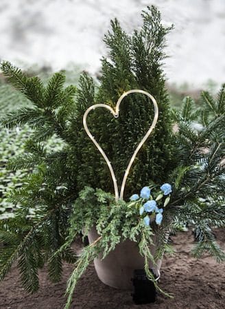 Decorationheart LED Gravljus 21 cm - vit - Trädgård & spabad - Utemiljö - Entré - Entrébelysning