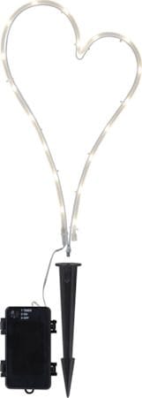 Decorationheart LED Gravljus 21 cm - vit - Trädgård & spabad - Utemiljö - Entré - Entrébelysning