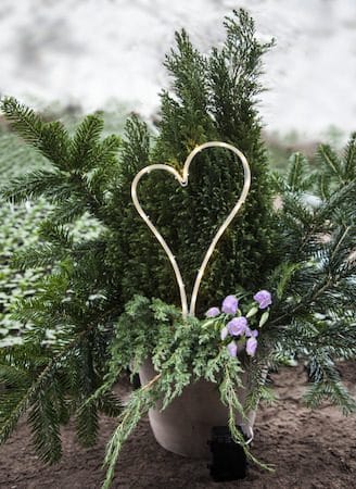 Decorationheart LED Gravljus 21 cm - vit - Trädgård & spabad - Utemiljö - Entré - Entrébelysning
