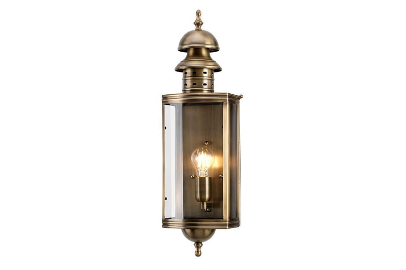 Downing Street Elstead Lighting Vägglampa utomhus, Brass