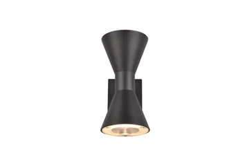 Ardas Vägglampa 2L GU10 mattsvart - Matt svart - Trädgård & spabad - Utemiljö - Entré - Entrébelysning
