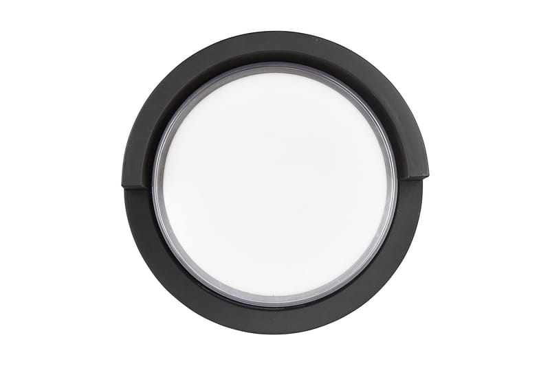 Puno LED Vägglampa rund mattsvart - Matt svart - Trädgård & spabad - Utemiljö - Entré - Entrébelysning